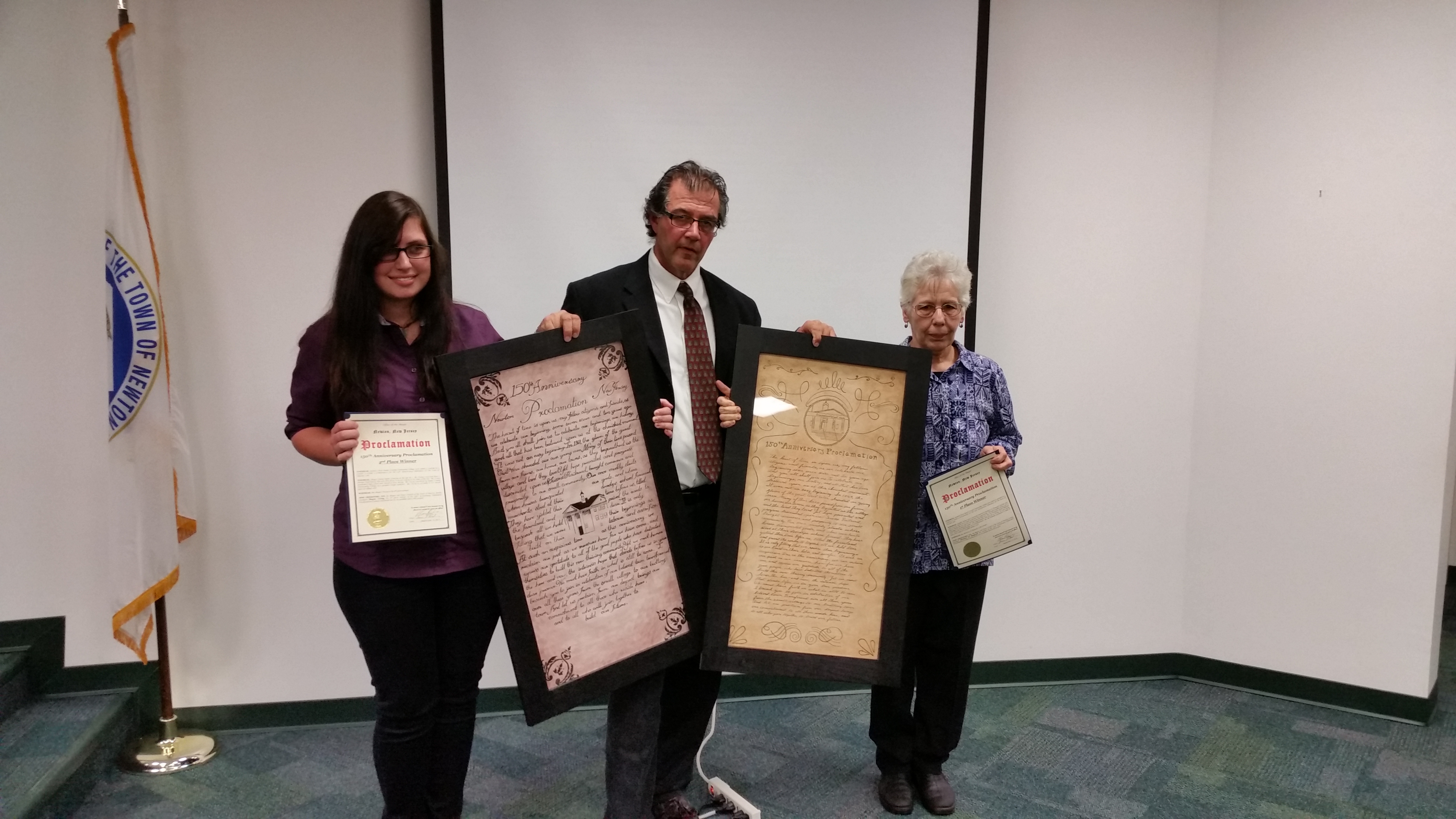  Megan Young, Mayor E. Kevin Elvidge, Barbara De Pasquale